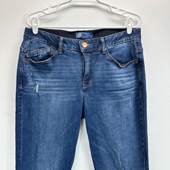 Democracy "Ab"solution Straight Jeans Raw Hem Size 12 - Picture 3 of 13